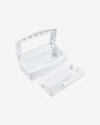 Tool Disinfectant Box for Lash Techs & Estheticians – Sterilizer Storage Box (White)