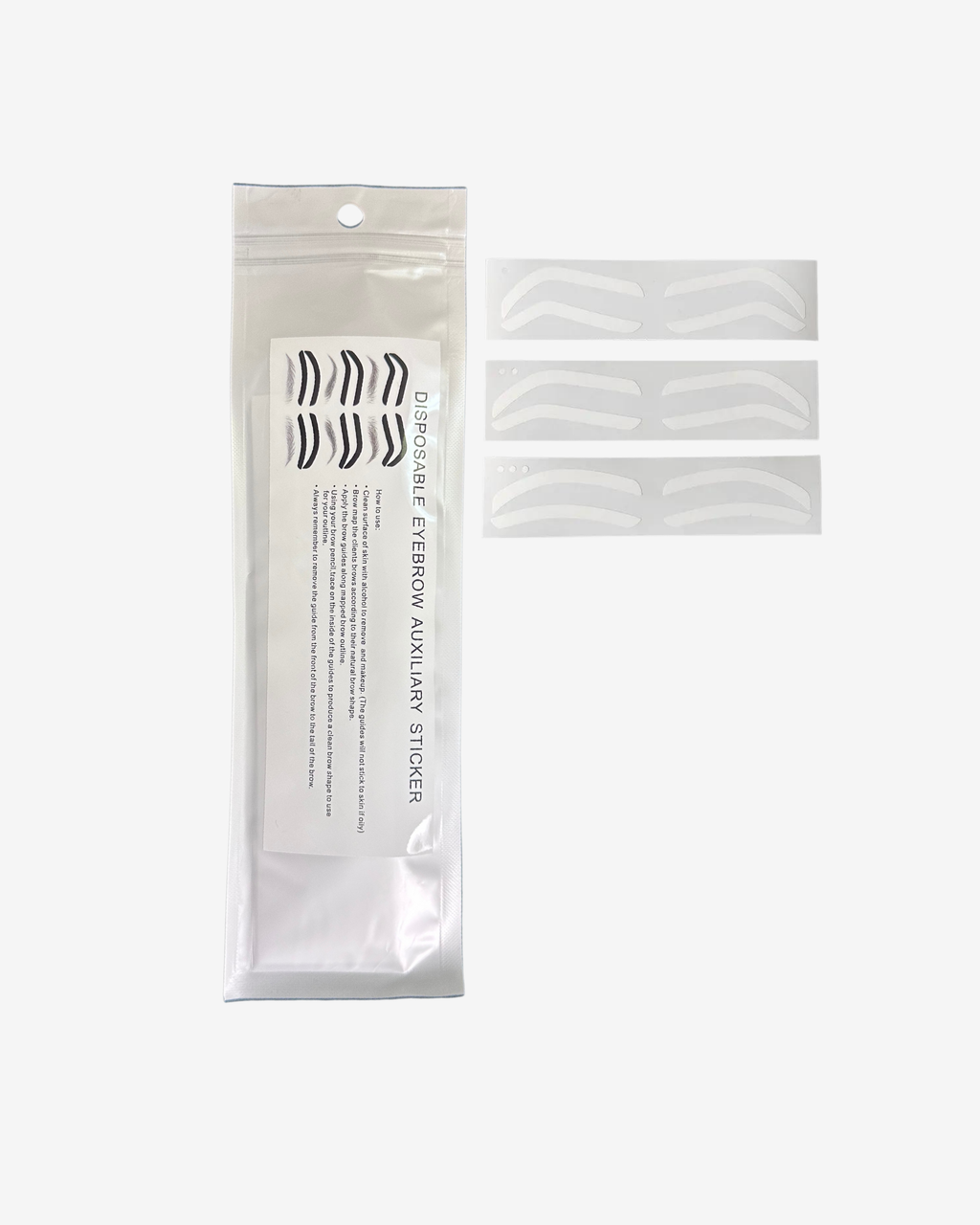 Brow Disposable Stencils 12 Sets