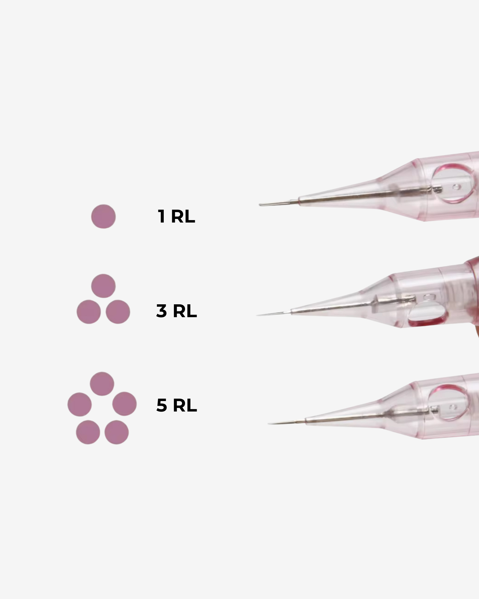 Mona Tattoo Cartridge Needles – 20pcs Pink