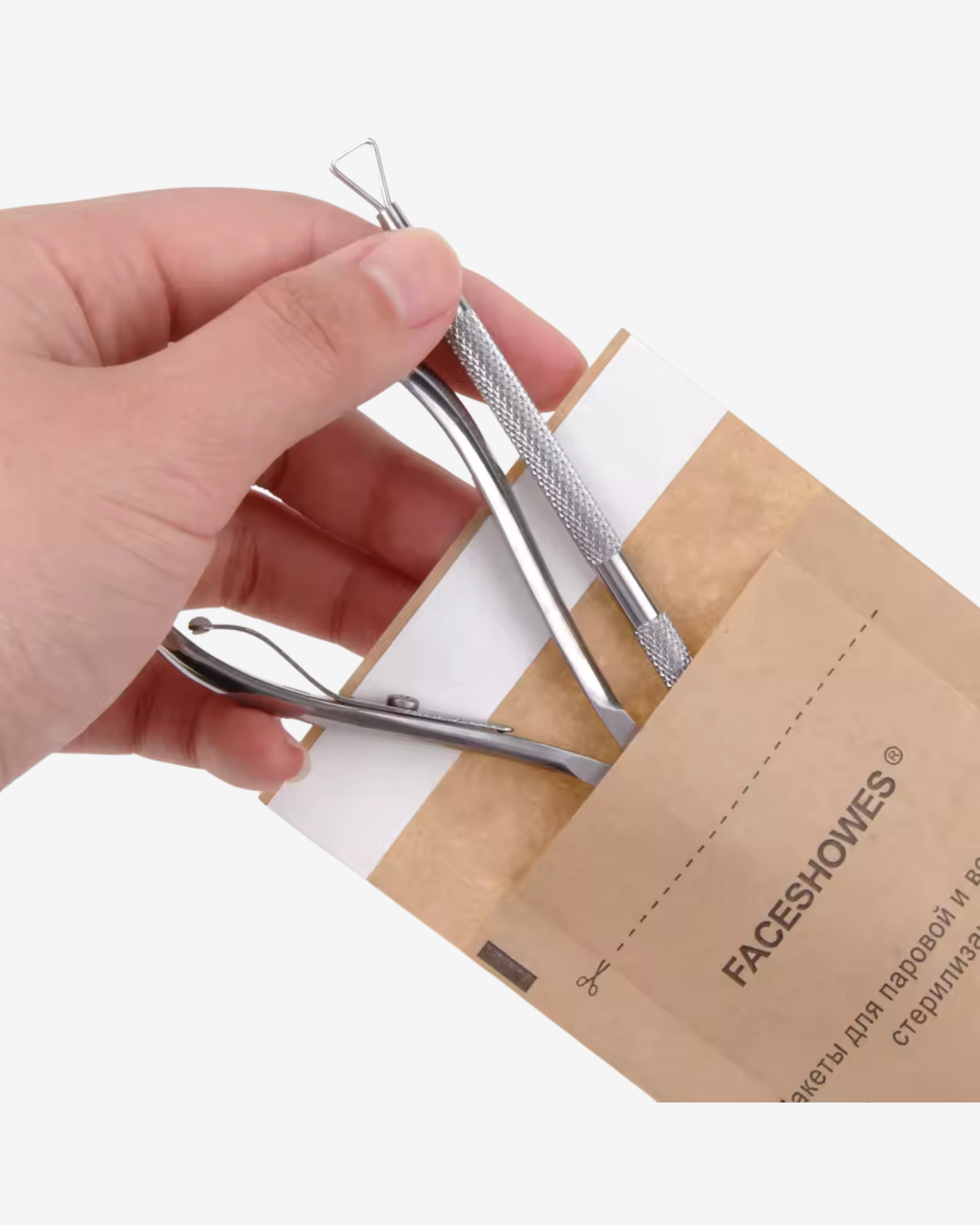 FACESHOWES Self-Sealing Kraft Paper Pouches for Dry Heat Sterilization