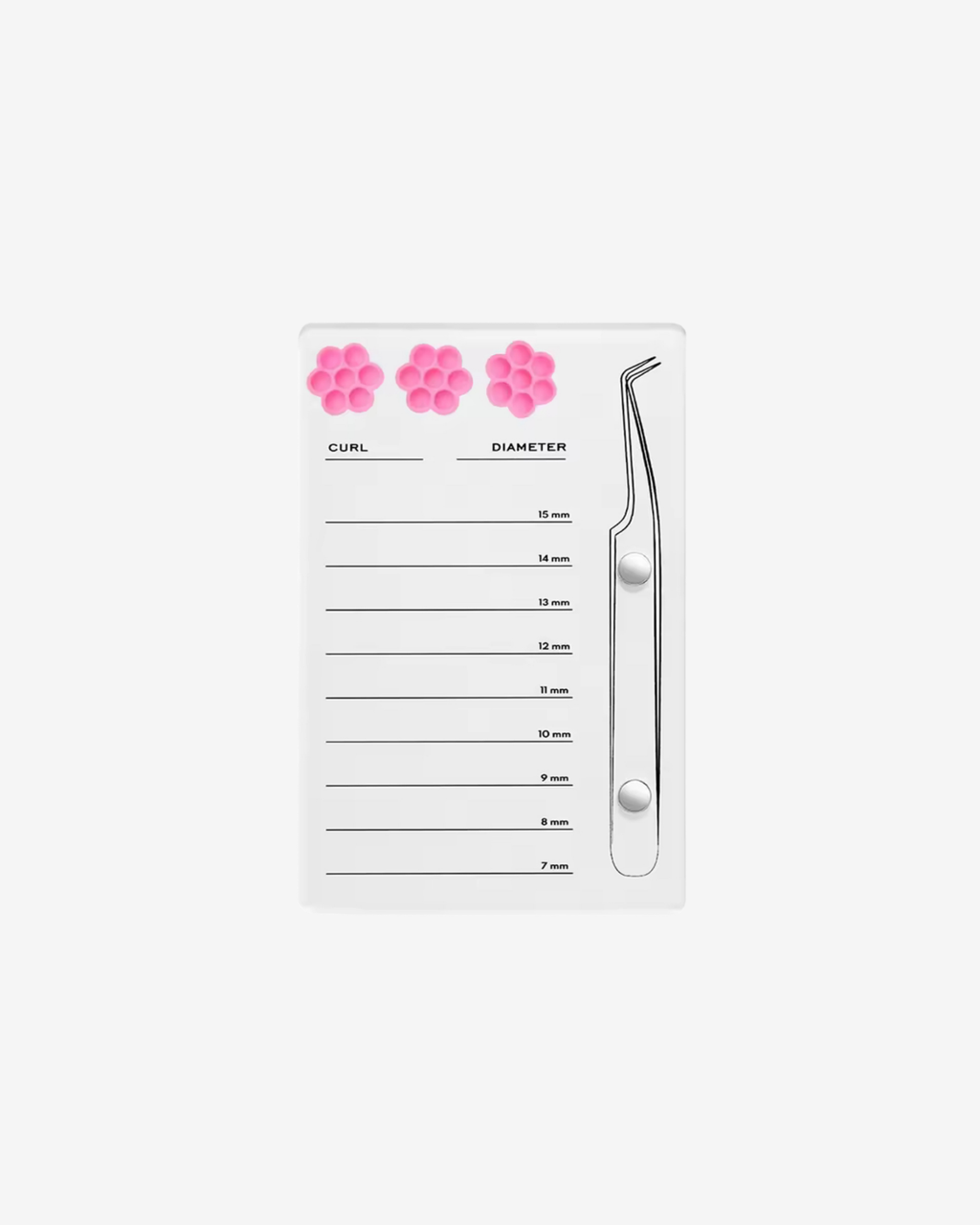 Lash Tile with tweezer holder