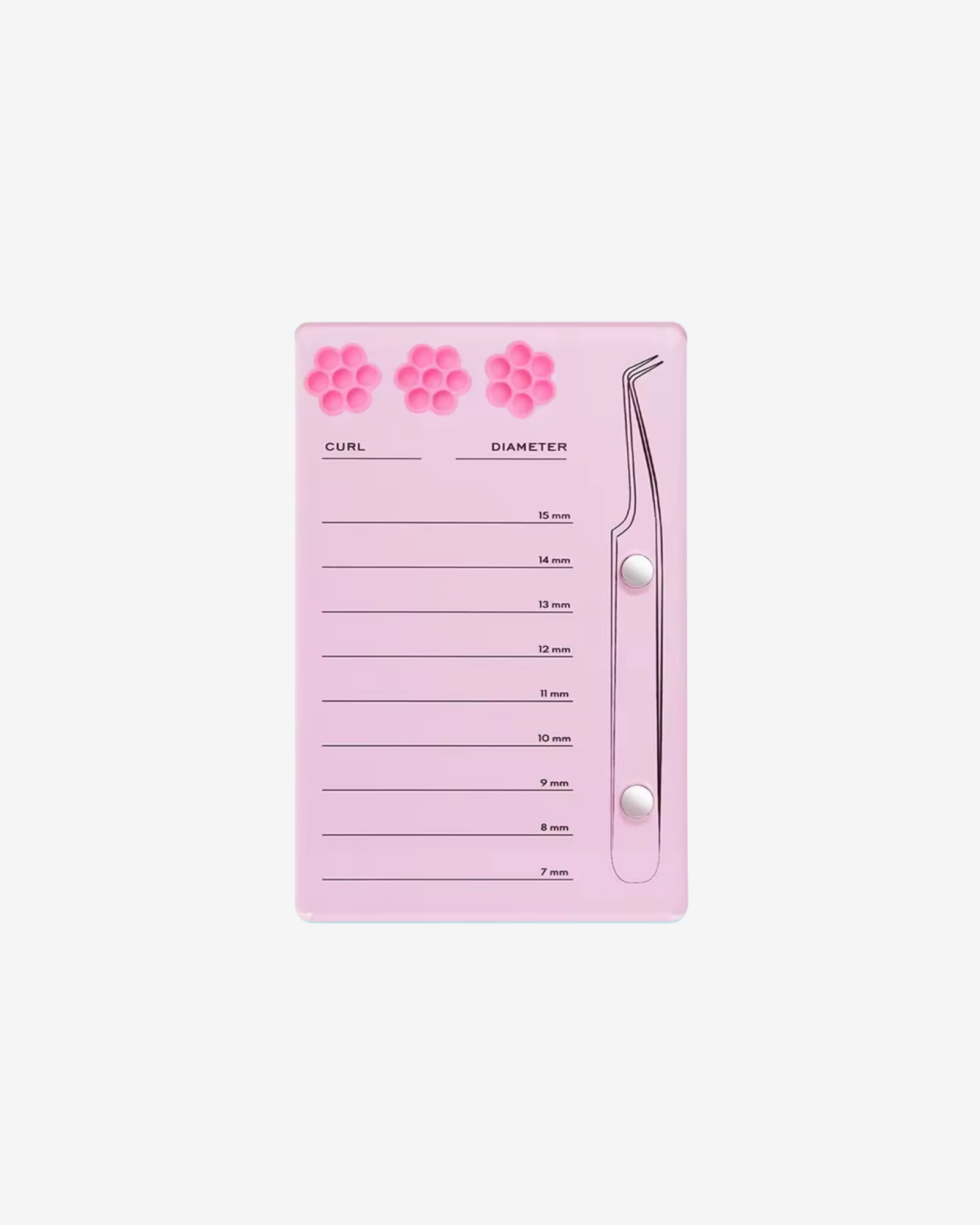 Lash Tile with tweezer holder