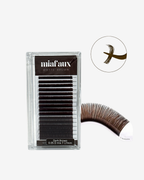 MIAFAUX Matte Brown Volume Lash Extensions 0.05 – 16 Lines | Best Brown Volume Lashes