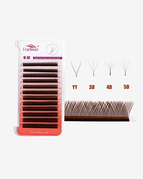 FADVAN BROWN YY AND W LASHES - MIX TRAY