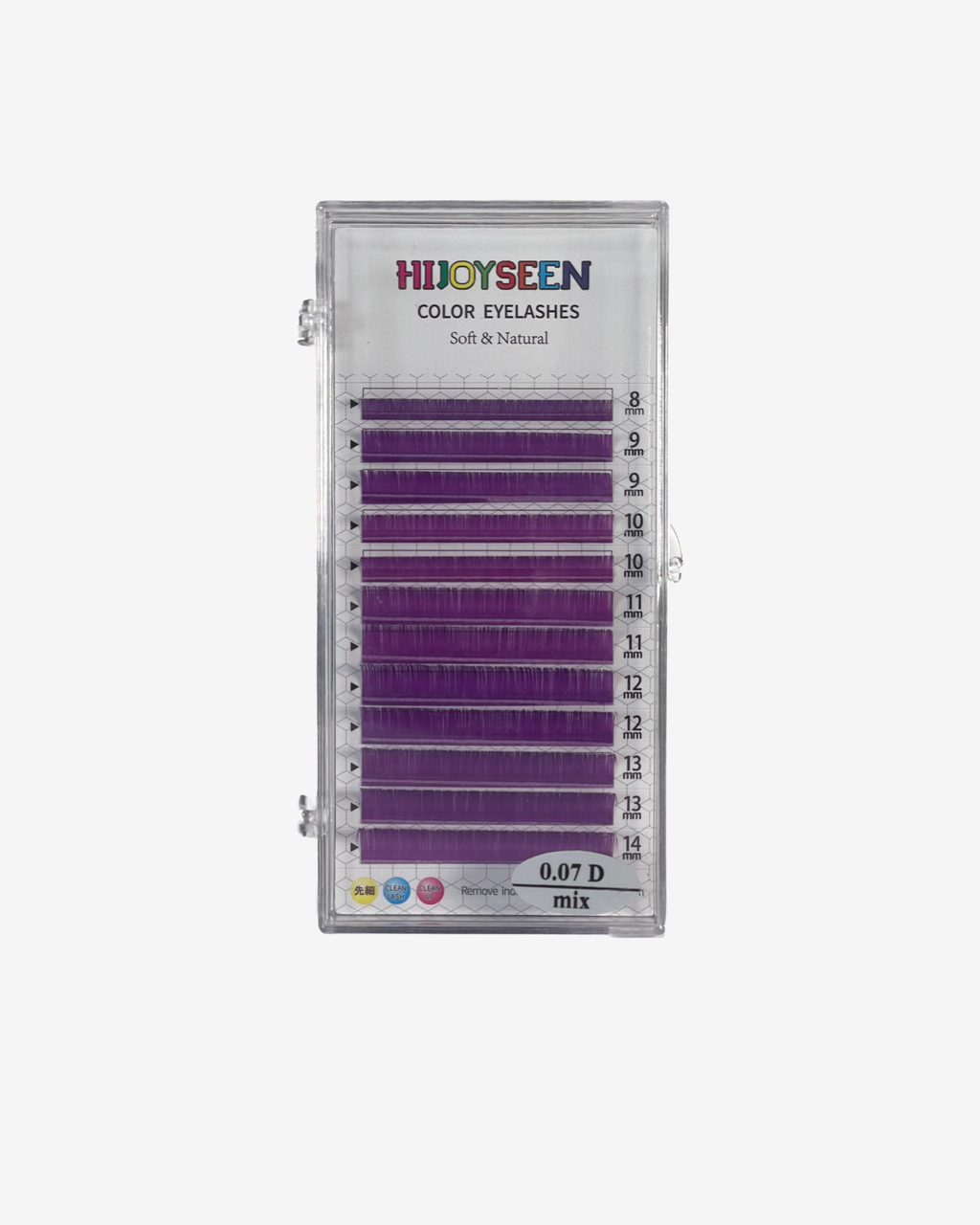 Hijoyseen Color Lashes - Neon Collection - D curl