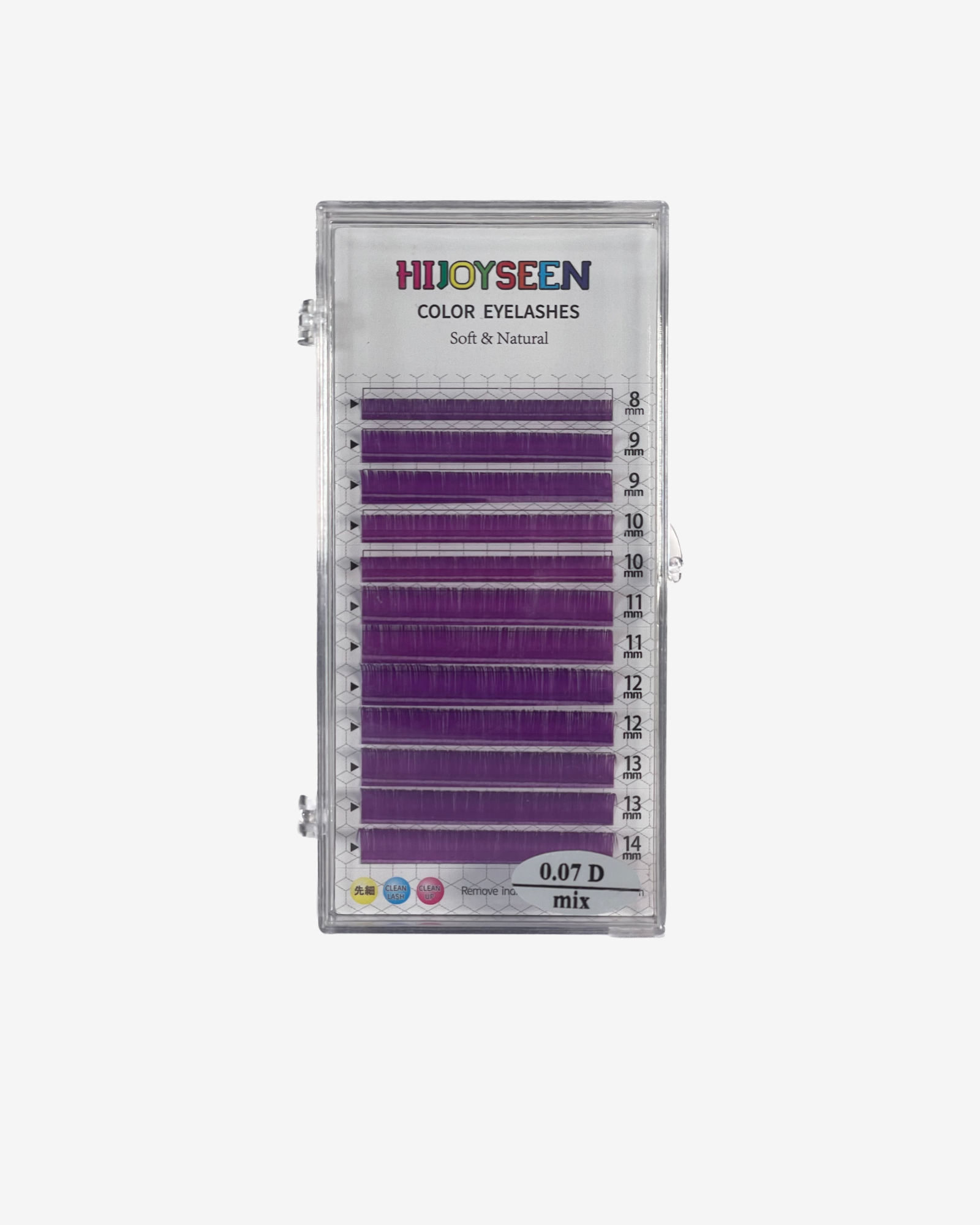 Hijoyseen Color Lashes - Neon Collection - D curl