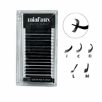 MIAFAUX Specialty Curls Lash Extensions J L M – Matte Black
