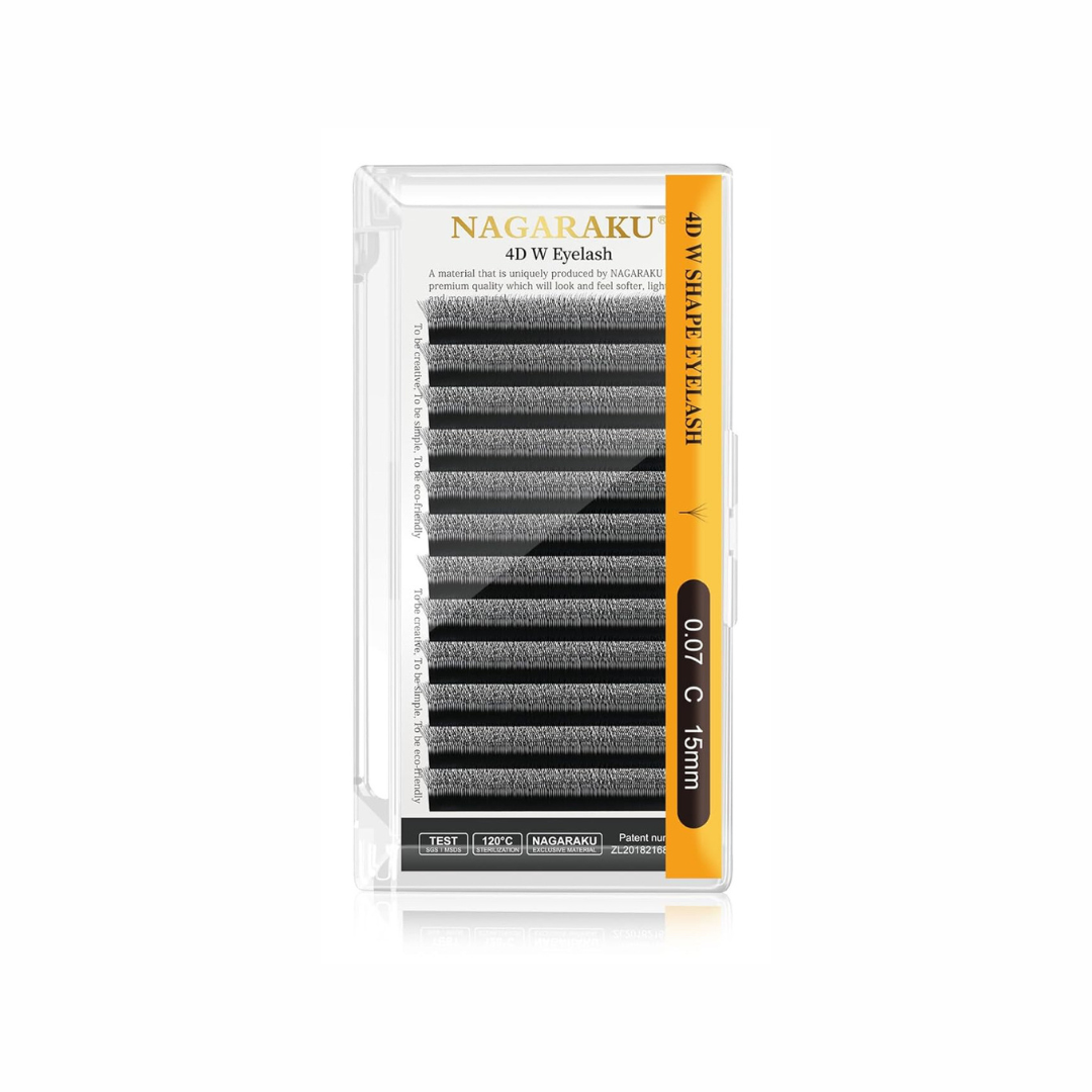 Nagaraku W lashes 4D D curl