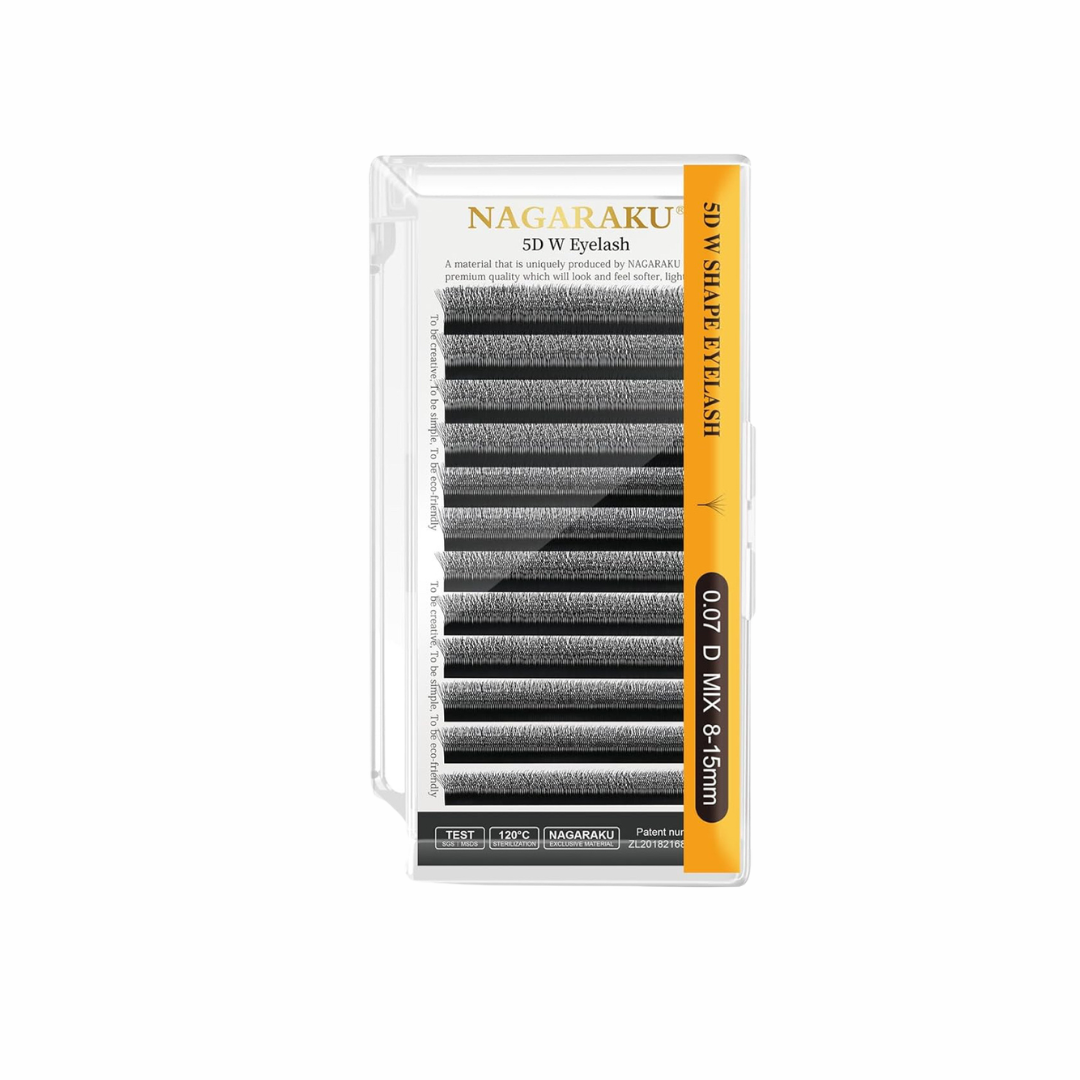 Nagaraku W lashes 5D D curl