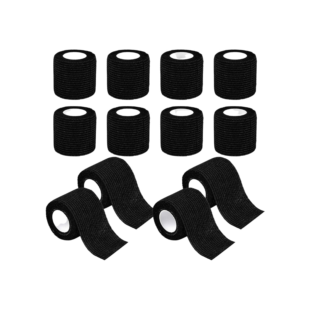 Disposable Cohesive Tattoo Grip Cover Elastic Bandage Handle Grip x 12