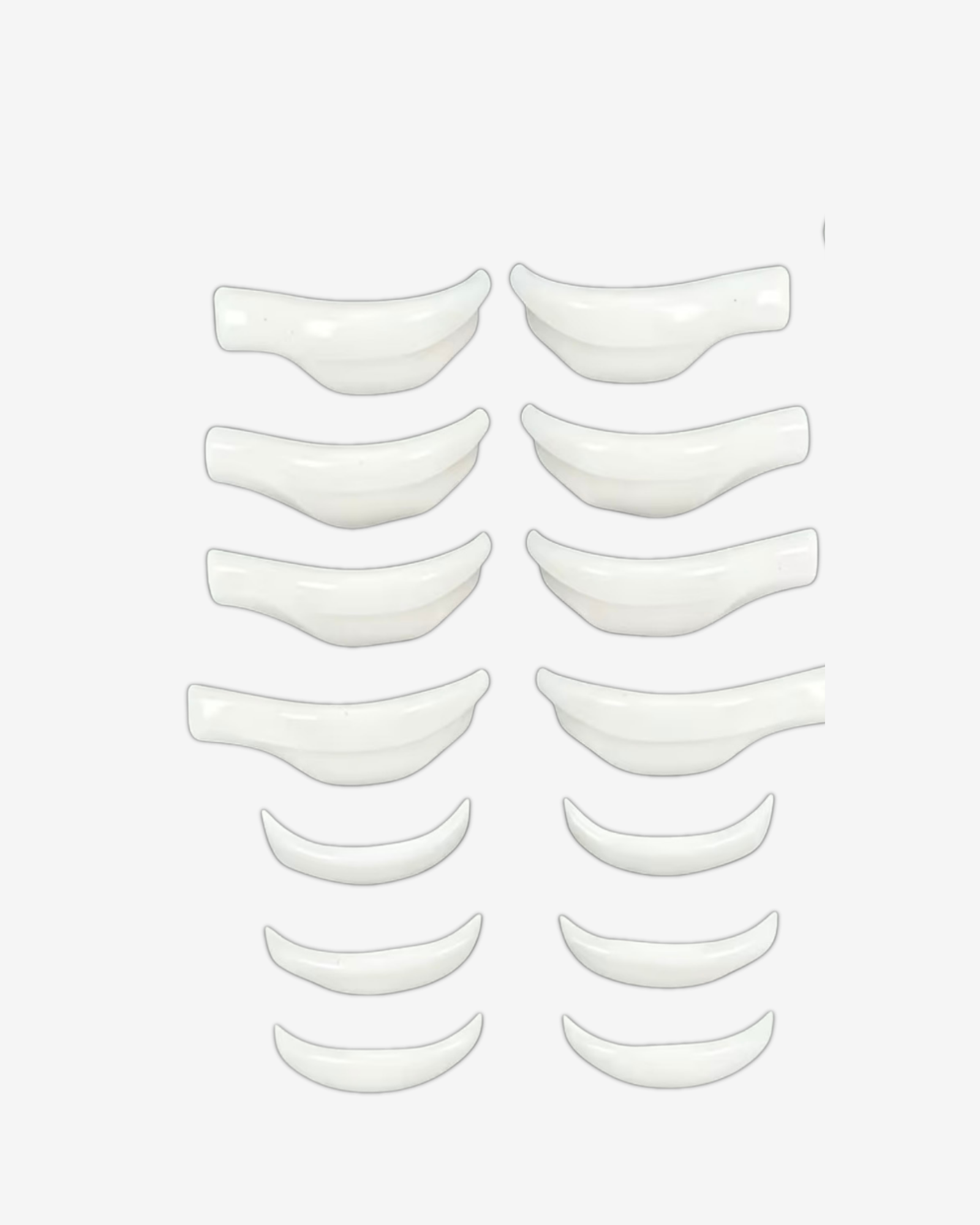 Miafaux Lifting Silicone Pads Reusable 7 pairs White