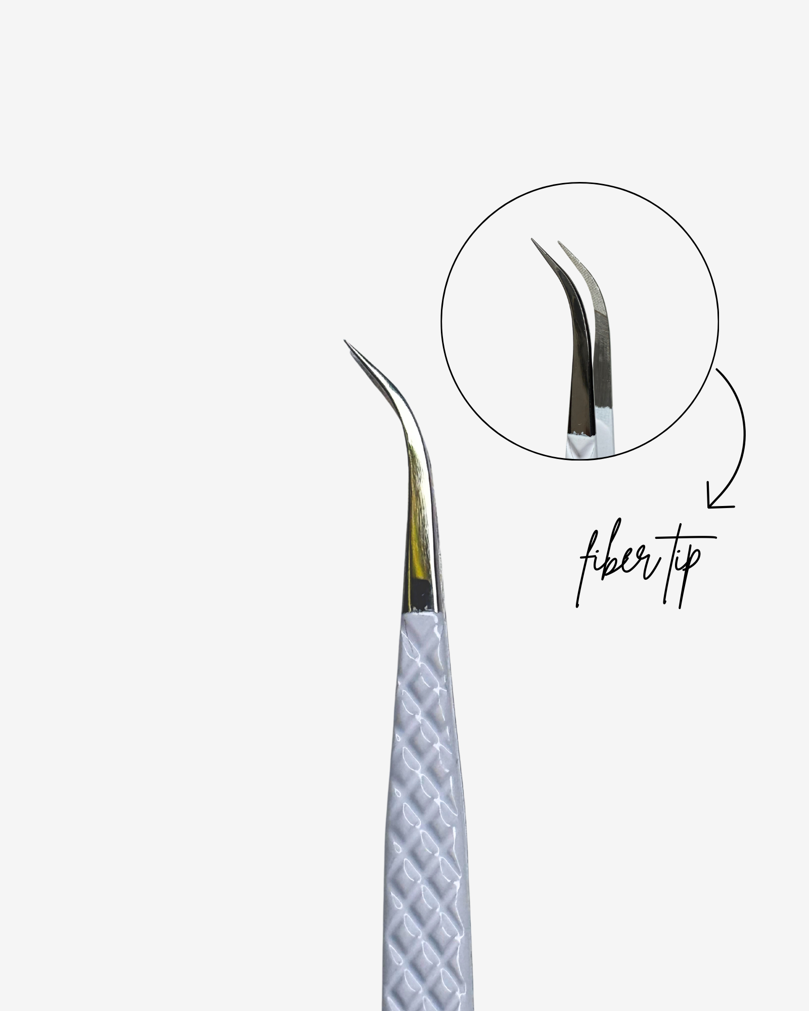 Miafaux Fiber CURVED isolation Tweezer