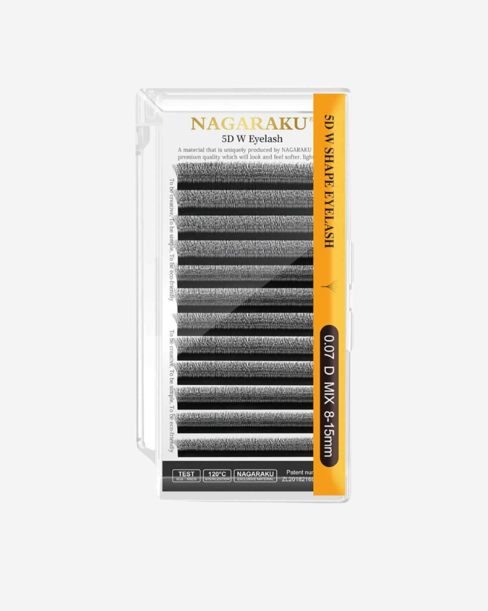 Nagaraku W lashes 5D D curl