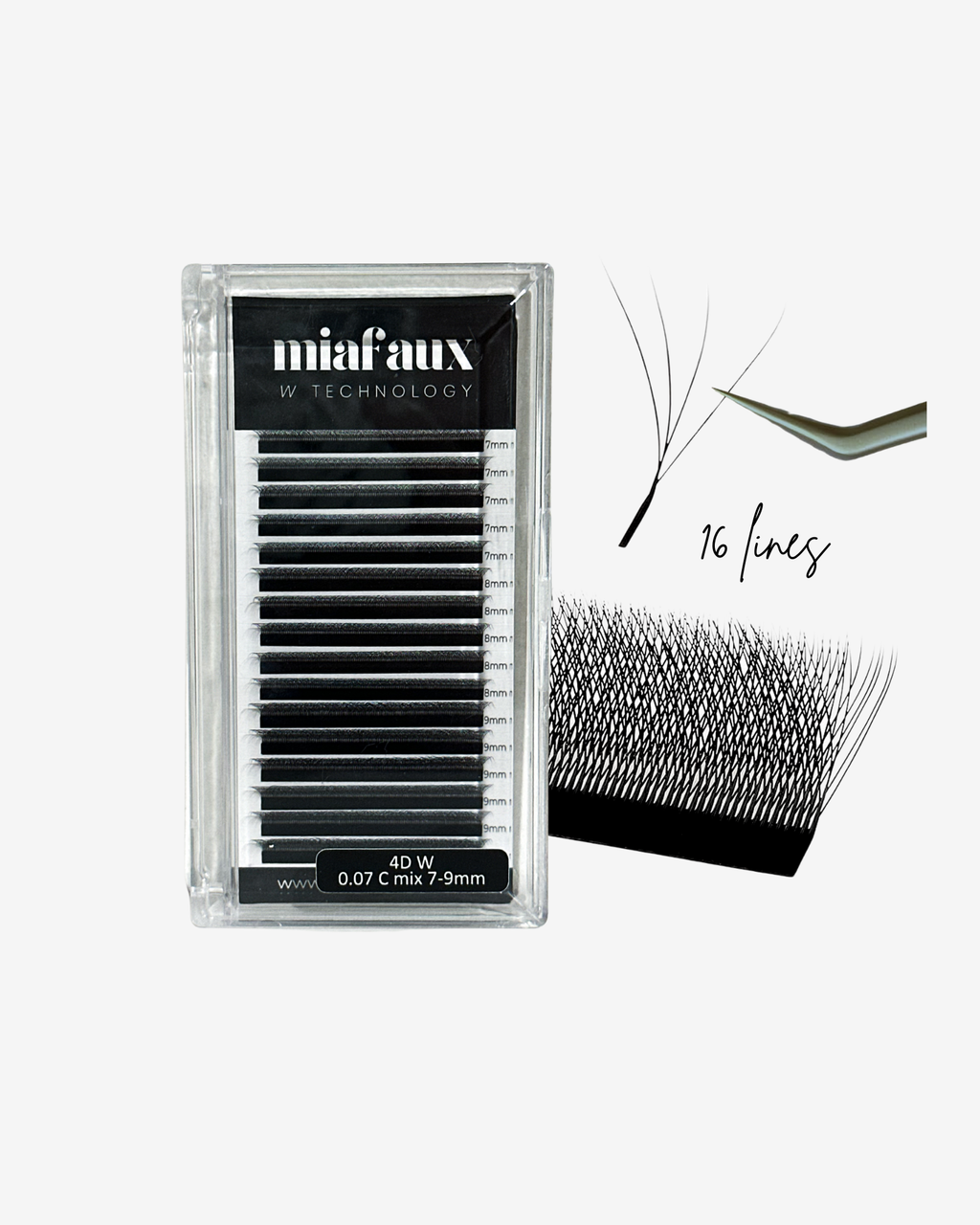MIAFAUX Technology Lashes 4D 16 Lines