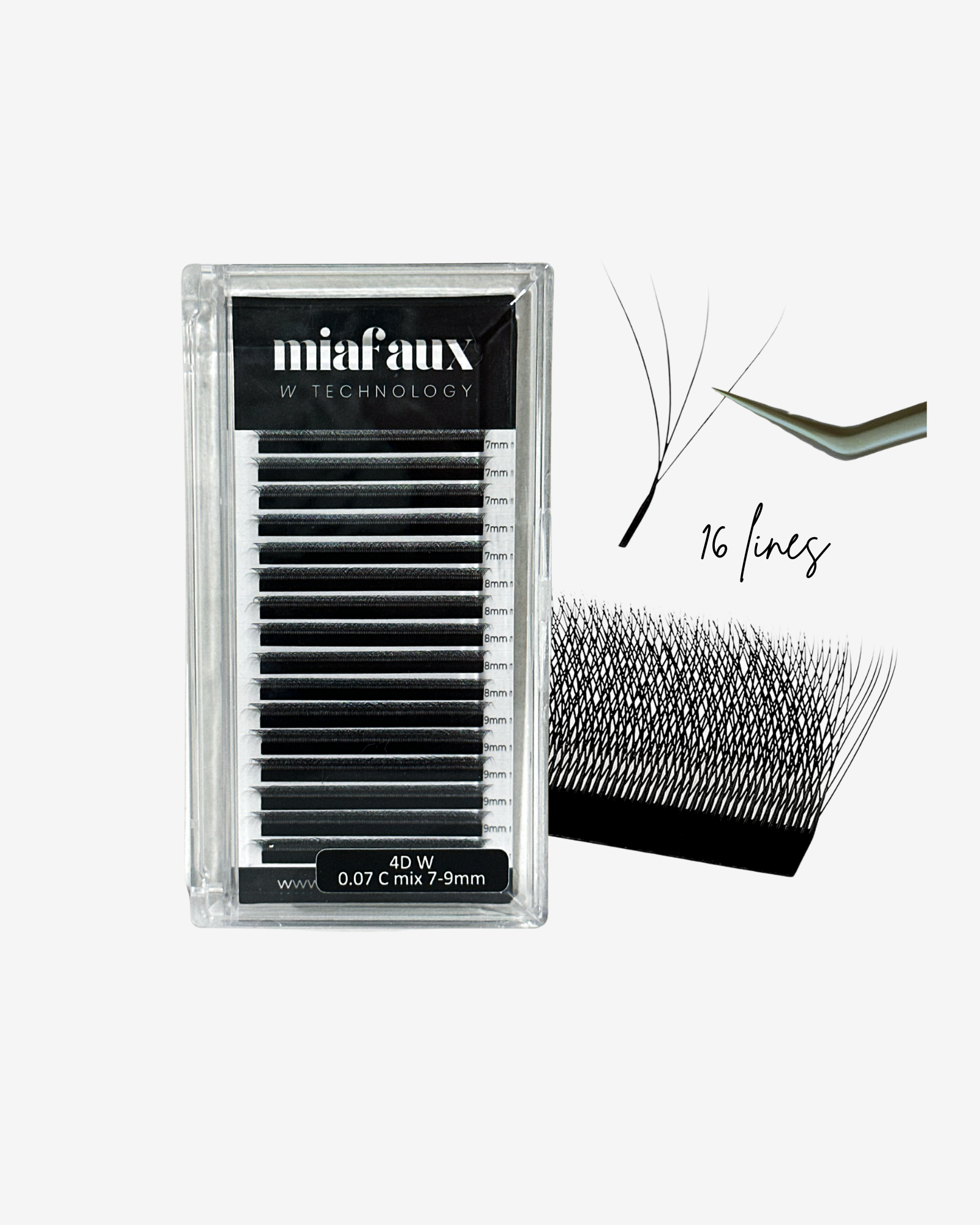 MIAFAUX Technology Lashes 4D 16 Lines