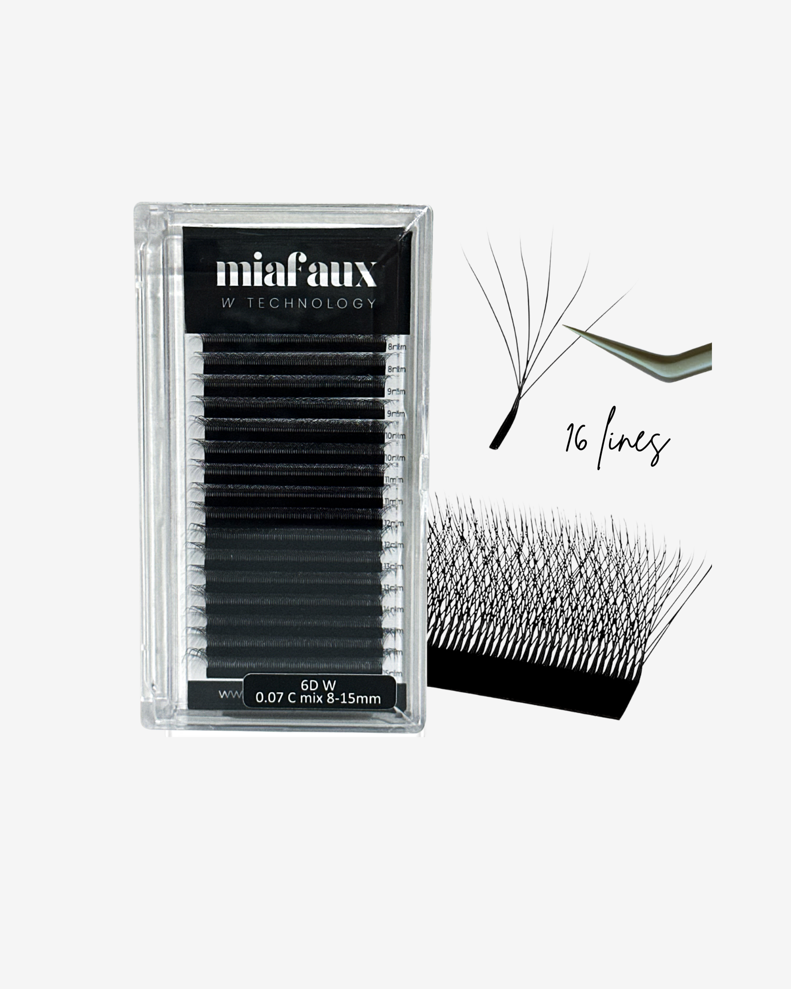 MIAFAUX Technology Lashes 6D 16 Lines