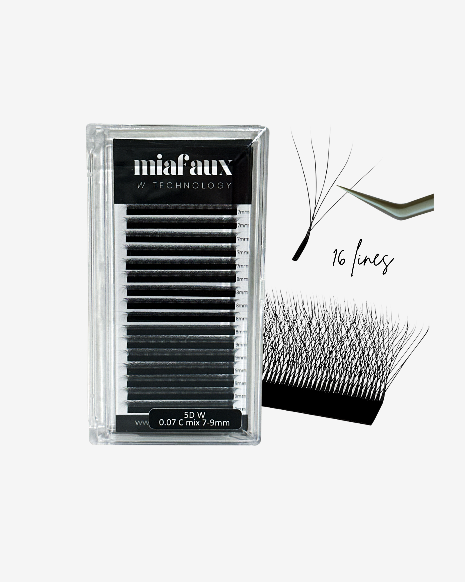 MIAFAUX Technology Lashes 5D 16 Lines