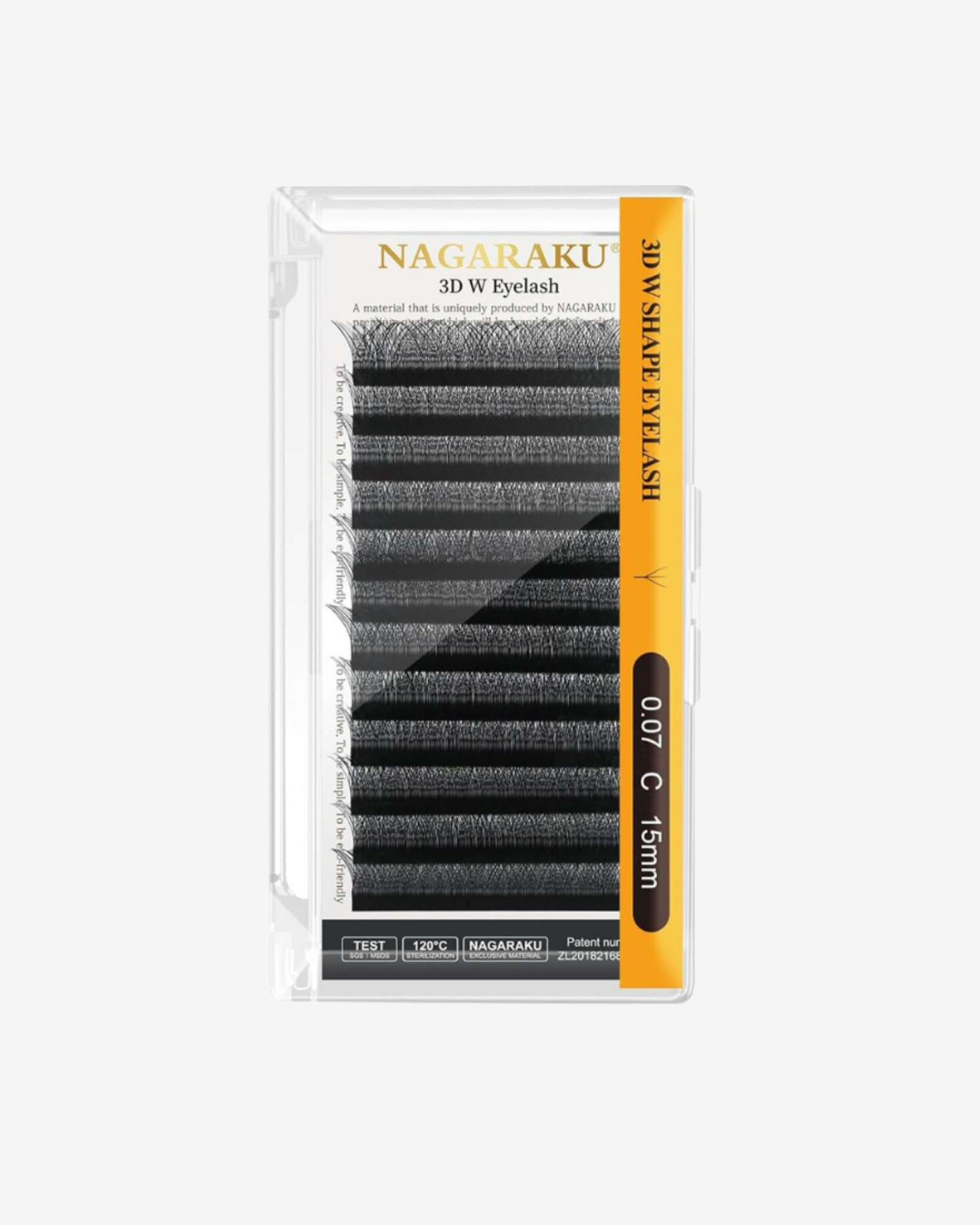 Nagaraku W lashes 3D D curl