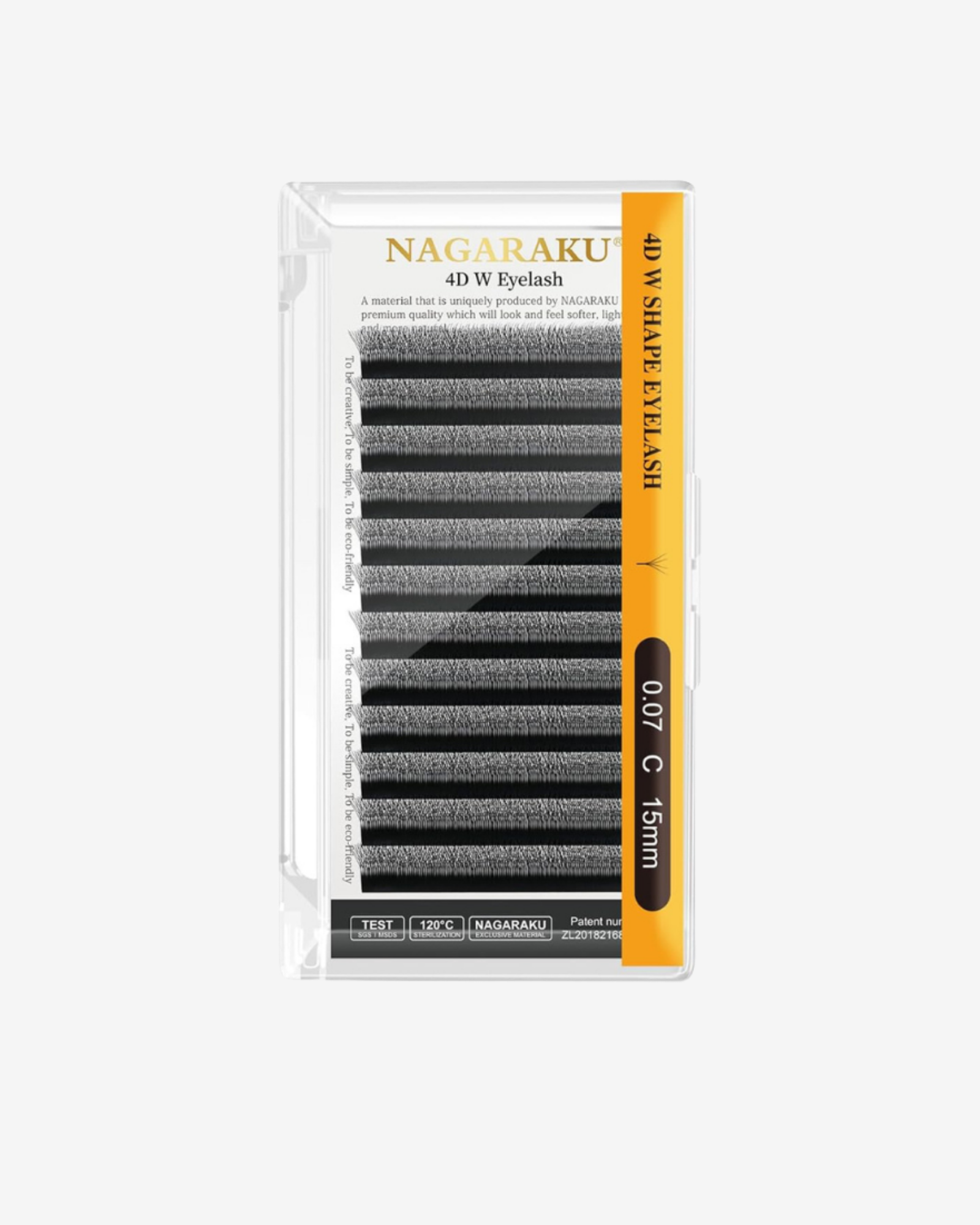 Nagaraku W lashes 4D D curl